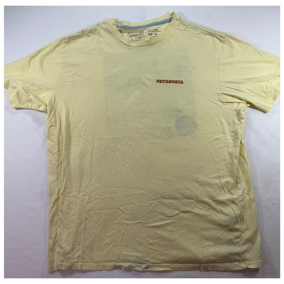 Other - Patagonia Organic Cotton Graphic T Shirt Men's Large Yellow‎ Road Trip Logo Tee
